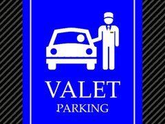 Attendant car parking sign valet service